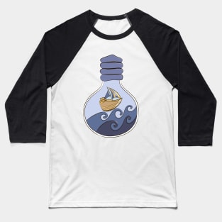 Cartoon cute underwater digital illustration Baseball T-Shirt